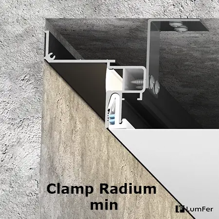 профиль для парящих потолков Lumfer Clamp Radium min